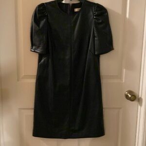 Loft Faux Leather dress